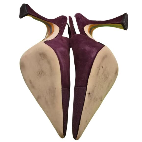 Sam Edelman Odette Slingback Heels in Parisian Plum – EUC Size 7 - Picture 8 of 8